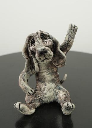 Статуетка собака такса керамічна figurine dog ceramic