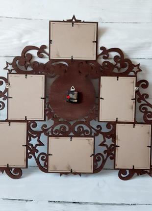 Фоторамка часы "с юбилеем" 6 фото 15х20 см,композиция 88х85 см4 фото