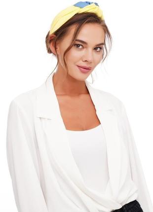 Желто-голубой обруч. коллекция "украина" от украинского  бренда  my scarf