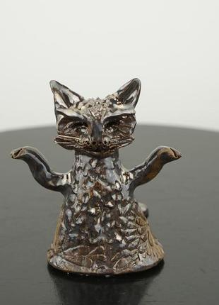 Статуетка кішка подарунок cat figurine авторська колекція котики1 фото