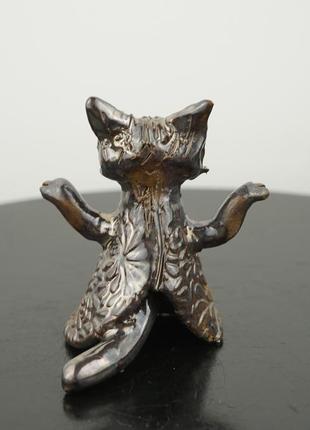 Статуетка кішка подарунок cat figurine авторська колекція котики2 фото