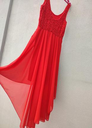 Плаття червоне стан ідеальний розмір s3 фото