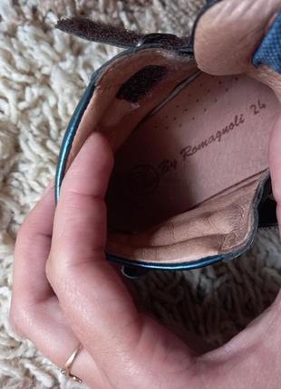 Шкіряні брендові черевички для дівчинки 24 розмір 15 см3 фото