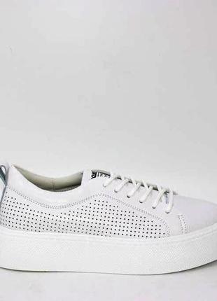 Жіночі білі кросівки крипери білий5 фото