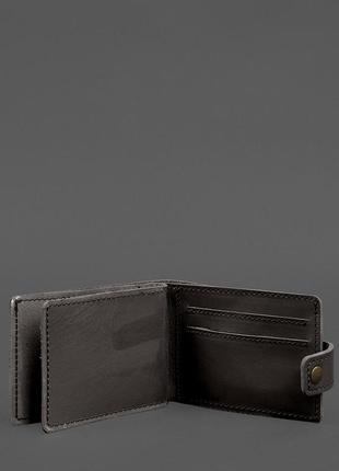 Шкіряна обкладинка-портмоне для посвідчення учасника бойових дій (убд картонний документ) темно-коричнева3 фото