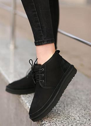 Ugg neumel black lace up  🆕 шикарные женские угги 🆕 купить наложенный платёж8 фото