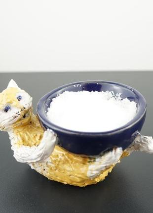 Сільничка авторська з котом salt shaker cat3 фото