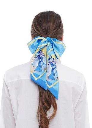 Лента твилли + резинка " украинская мавка ", шарфик-галстук, шарф-лента my scarf, колекция украина2 фото