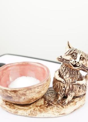 Солонка с котом salt shaker cat сувенир для кухни6 фото