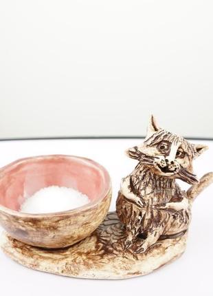 Сільничка з котом salt shaker cat сувенір для кухні4 фото