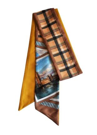 Стрічка твіллі + гумка, шарфик-краватка, шарф-стрічка my scarf2 фото