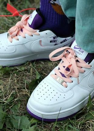 Новые женские кроссовки Silver-Blue nike force 1
