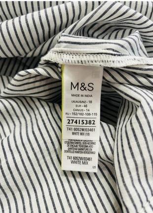 Блузка блуза с натуральной ткани хлопок р 52 бренд "marks&spencer"8 фото