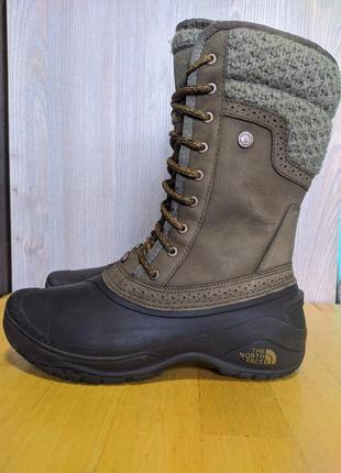 Сапоги кожаные north face shellista 2 mid, waterproof