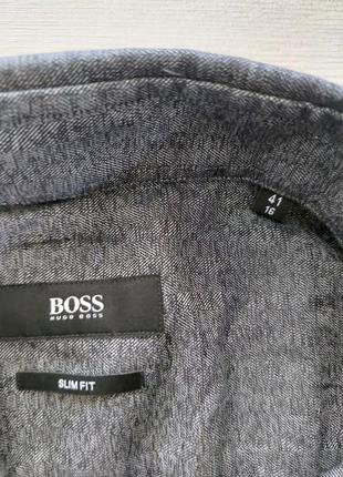 Брендова чоловіча сорочка hugo boss slim fit 41 / 16 (l)2 фото