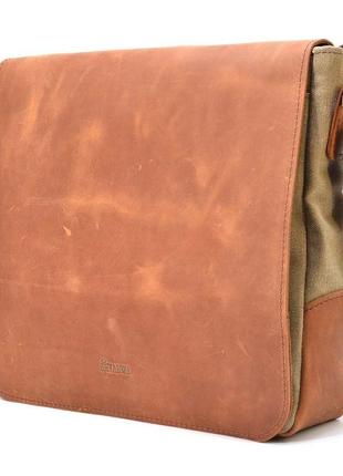 Сумка через плече розміру а4 з парусини та шкіри rbc-6601-3md tarwa