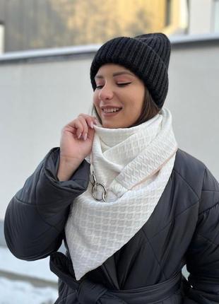 Шарф-бактус "эдинбург", женский шарф, большой женский шарф5 фото