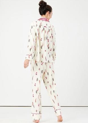 Женский пижамный комплект joules для сна – перья4 фото