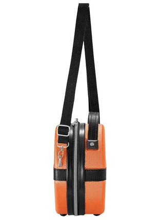 Бьюти кейс 5л abs-plastic semi line 5l orange/black (t5675-1)3 фото