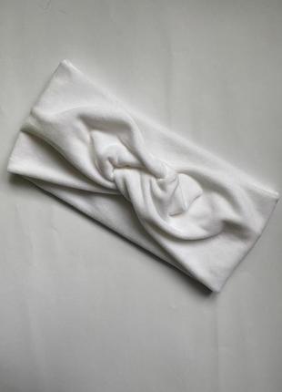 Белая бархатная повязка для волос my scarf2 фото