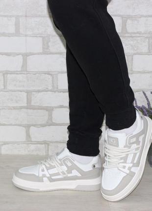 Молодіжні кросівки на плоскій підошві зі шнурками-канатиками сірий3 фото