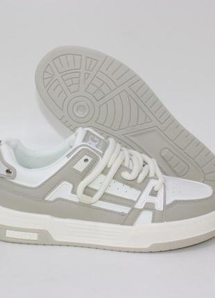 Молодіжні кросівки на плоскій підошві зі шнурками-канатиками сірий8 фото