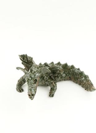 Статуэтка дракон зеленый коллекционный сувенир дракон dragon2 фото