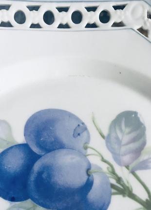 🔥 тарілка 🔥 старовинна вінтажна швеція порцелянова фрукти5 фото