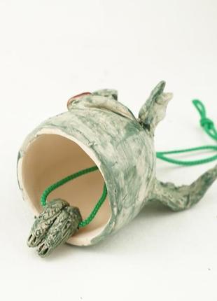 Дзвіночок зелений дракон змій сувенір dragon gift талісман3 фото