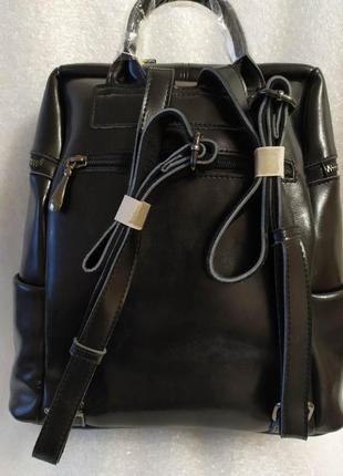 Шкіряний жіночий рюкзак - сумка модель осінь 2022 -зима 2029 з натуральної шкіри великий6 фото