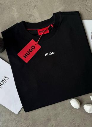 Мужская футболка hugo boss люкс качества