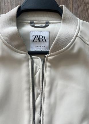 Куртка під шкіряну zara m