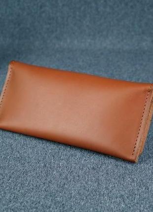 Женский кожаный кошелек флай, кожа итальянский краст, цвет коричневый4 фото