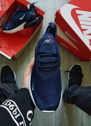 Nike air max 270 blue white, кроссовки найк 270 аир макс5 фото