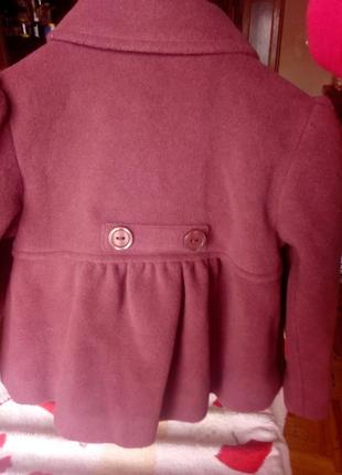 Новое кашемировое пальто фирмы lisa rose франция на девочку 3 рюмки3 фото