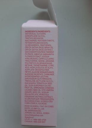 Освітлювальна сироватка для обличчя the face shop rice water bright serum 30 мл4 фото