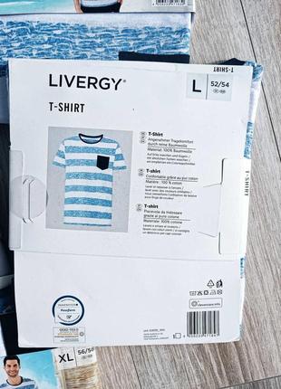 Чоловіча футболка livergy® з чистої бавовни розмір м 48/50 l 52/54 xl 56/585 фото