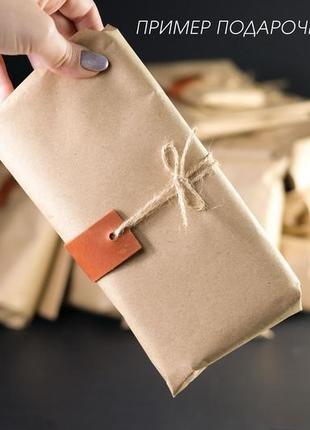 Шкіряний гаманець клатч лонг тревел, італійський краст, колір коричневий7 фото