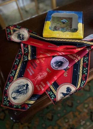 Авторська хустка "українська міфологія" подарункова упаковка my scarf7 фото