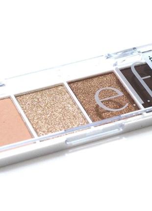 Нюдовая повседневная палетка теней e.l.f. bite size eyeshadow palette cream and sugar