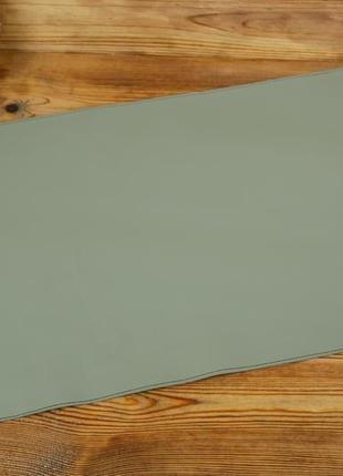 Кожаный бювар, подложка на стол 375 х 600 мм, натуральная кожа grand, цвет серый3 фото
