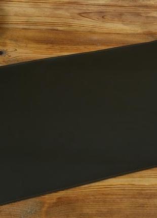 Кожаный бювар, подложка на стол 375 х 600 мм, натуральная кожа grand, цвет шоколад3 фото