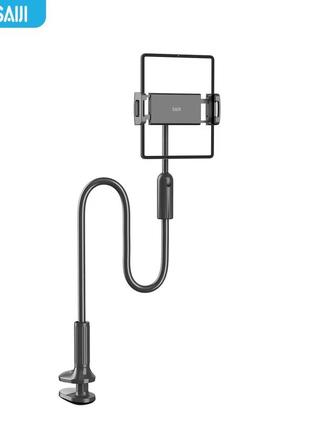 Гнучкий тримач для телефону з прищіпкою vhg ivy 4t, 120 см cell phone stand, black