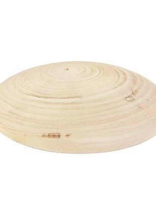 Накладка дерев'яна кругла об'ємна, діам.8 см