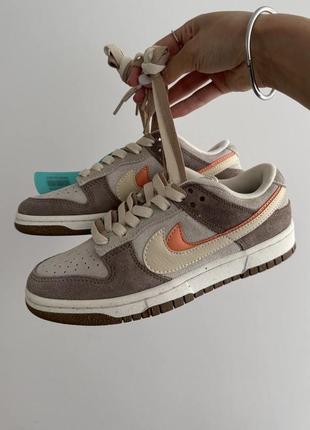 Найк сб данк кеди nike sb dunk 85 double swoosh brown / orange