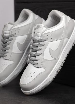 Кроссовки nike dunk low grey