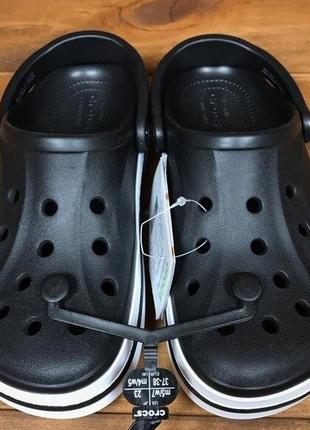 Крокс баябэнд клог детские черные crocs bayaband clog kids black