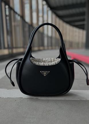 Сумка prada leather handbag black