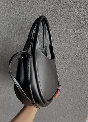 Сумка prada leather handbag black4 фото