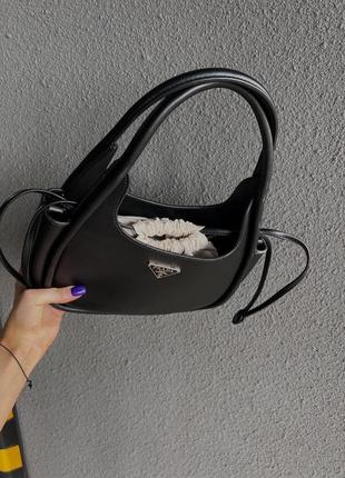 Сумка prada leather handbag black3 фото